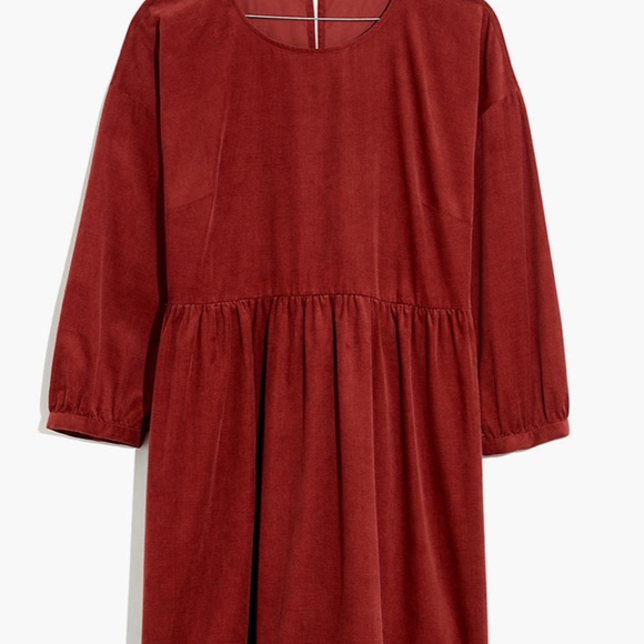 Corduroy Relaxed Mini Dress - Picture 4 of 4